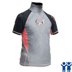 Gul Junior Flatlock Short Sleeve Rashguard - Marl / Schwarz Gul Junior Flatlock Short Sleeve Rashguard - Marl / Schwarz