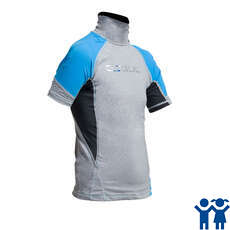 Gul Junior Flatlock Short Sleeve Rashguard - Marl / Crip Gul Junior Flatlock Short Sleeve Rashguard - Marl / Crip
