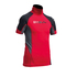 Gul Junior Flatlock Short Sleeve Rashguard - Rot / Schwarz