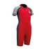 Gul Junior Flatlock Uv-Schutz Sunsuit 2023 - Rot / Grau