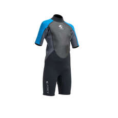 Gul Junior G-Force 3Mm Flatlock T2 Shorty Wetsuit - Schwarz / Zafer