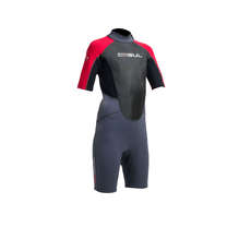 Réponse Junior Gul 3 / 2Mm Flatlock T2 Shorty Wetsuit - Graphique / Rouge