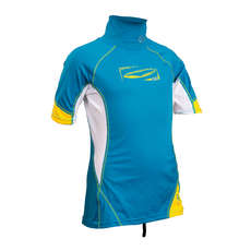 Gul Junior Kurzarm Rashvest - Crip / Weiß