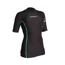 Gul Damen Evotherm Fl Thermal Kurzarm Top - Schwarz