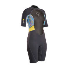 Gul Damen Response 3 / 2Mm Fl Shorty Wetsuit - Graphit / Linien