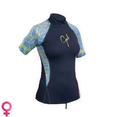 Gul Ladies Swami Manches Courtes Rashvest - Marine / Lignes