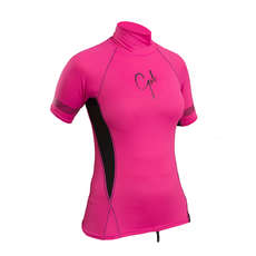 Gul Ladies Swami Short Sleeve Rashvest - Pink/Black Gul Ladies Swami Short Sleeve Rashvest - Pink/Black