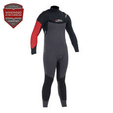 Gul Profil 3 / 2Mm Windward Mens Zipless Steamer Neoprenanzug - Schwarz / Graphit