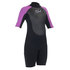 Gul Junior Mädchen Response 3 / 2Mm Sommer Shorty Wetsuit 2023- Schwarz / Iris