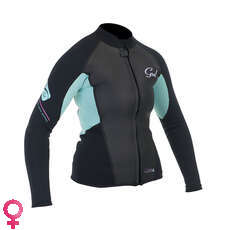 Gul Frauen Response 3 Mm Flatlock Bolero - Schwarz / Glacier