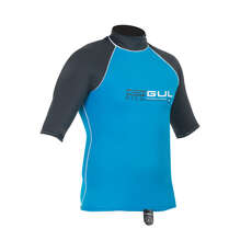 Gul Riva Mens Short Sleeve Rashguard  - Crip / Gunmetal
