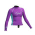 Gul Surf Junior Girls Langärmlig Rashguard - Iris / Glacier