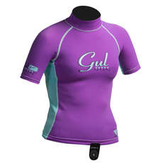 Gul Surf Junior Mädchen Short Sleeve Rashguard - Iris / Glacier