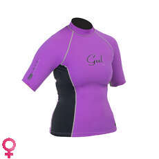 Gul Swami Damen Kurzarm Rashguard - Iris / Schwarz