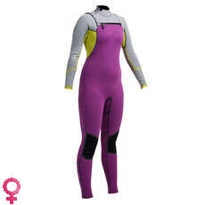 Gul Frauen Viper 02.03 Bs Chest Zip Wetsuit - Mulberry / Grau Gul Frauen Viper 02.03 Bs Chest Zip Wetsuit - Mulberry / Grau
