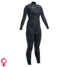 Gul Frauen Viper 03.04 Blindstitched Chest Zip Wetsuit - Schwarz Gul Frauen Viper 03.04 Blindstitched Chest Zip Wetsuit - Schwarz