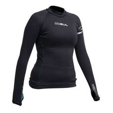 Gul Womens Evotherm Langarm Rashguard - Schwarz