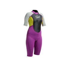 Gul Frauen Response-3 / 2Mm Flatlock Shorty Wetsuit - Mulberry / Grau Gul Frauen Response-3 / 2Mm Flatlock Shorty Wetsuit - Mulberry / Grau