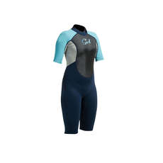 Gul Frauen Response-3 / 2Mm Flatlock Shorty Wetsuit - Navy / Türkis Gul Frauen Response-3 / 2Mm Flatlock Shorty Wetsuit - Navy / Türkis