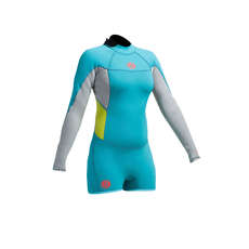 Gul Womens Surflite 2 Mm F / L Sdl T2 Springsuit - Hell Cyan / Nebel-Blau Gul Womens Surflite 2 Mm F / L Sdl T2 Springsuit - Hell Cyan / Nebel-Blau