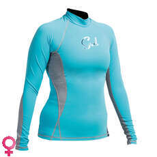 Gul Womens Swami F/L Long Sleeve Rashguard - Turquoise/Marl Gul Womens Swami F/L Long Sleeve Rashguard - Turquoise/Marl