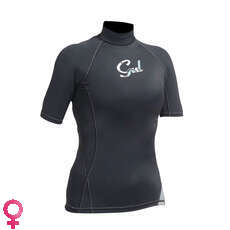 Gul Womens Swami F / L Short Sleeve Rashguard - Schwarz Gul Womens Swami F / L Short Sleeve Rashguard - Schwarz