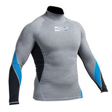 Gul Xola Flatlock Manches Longues Rashguard - Marl / Noir
