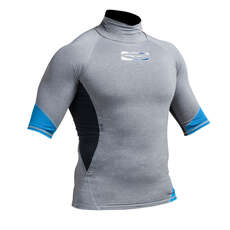 Gul Xola Flatlock Short Sleeve Rashguard - Marl / Schwarz Gul Xola Flatlock Short Sleeve Rashguard - Marl / Schwarz
