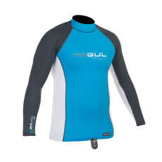 Gul Xola Mens Long Sleeve Rashguard  - Crip / Weiß
