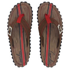 Gumbies Islander Canvas Flip Flops - Woody