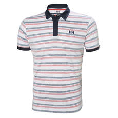 Helly Hansen Fjord Polo - Navy Faded Stripes Helly Hansen Fjord Polo - Navy Faded Stripes