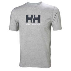 T-Shirt Helly Logo Hh - Grigio Mélange
