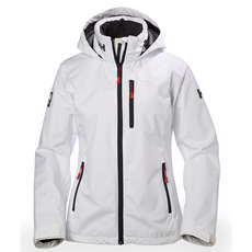 Helly Hansen Womens Crew Hooded Jacket - Weiß Helly Hansen Womens Crew Hooded Jacket - Weiß
