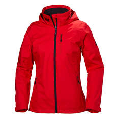 Helly Hansen Womens Crew Mit Kapuze Midlayer Jacket - Alert Red