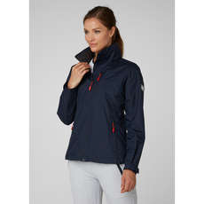 Helly Hansen Womens Crew Kapuzen-Midlayer-Jacke - Dunkelblau