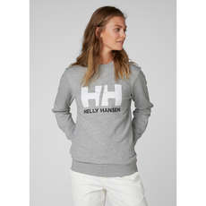 Helly Hansen Womens Hh Logo Crew Sweatshirt - Grau Mélange Helly Hansen Womens Hh Logo Crew Sweatshirt - Grau Mélange