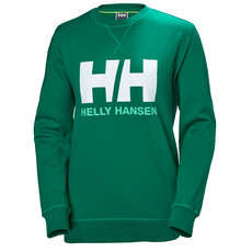 Helly Hansen Womens Hh Logo Crew Sweatshirt - Pepper Green Helly Hansen Womens Hh Logo Crew Sweatshirt - Pepper Green