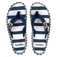 Gumbies Womens Islander Canvas Flip Flops - Deck Chair