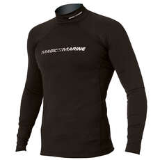 Magic Marine Junior Bipoly Hydrophobic Fleece Thermal Top  - Black