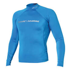 Magic Marine Cube Long Sleeve Rash Vest - Blau Magic Marine Cube Long Sleeve Rash Vest - Blau