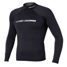 Magic Marine Cube Rash Vest / Guard Long Sleeve Men - Black