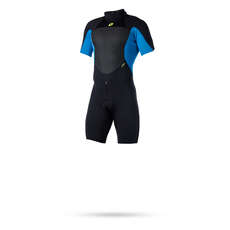 Magic Marine Ultimate 3 / 2Mm Back-Reißverschluss Flatlock Shorty Wetsuit  - Blau