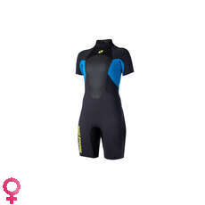 Magic Marine Womens Ultimate 3 / 2Mm Combinaison Backarm Zip Short Combinaison - Bleu Magic Marine Womens Ultimate 3 / 2Mm Combinaison Backarm Zip Short Combinaison - Bleu