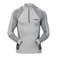 Musto Active Base Layer Zip Neck Top - Platinum