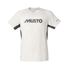 Musto Essential Evolution UV Fast Dry T-Shirt - Platinum/Carbon