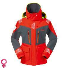 Chaqueta Para Mujer Musto Br2 Marino - Fuego Naranja / Gris Oscuro