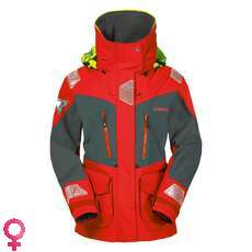Musto Womens Br2 Offshore Jacke - Rot / Dunkelgrau Musto Womens Br2 Offshore Jacke - Rot / Dunkelgrau