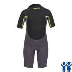 Musto Youth Championship Shorty Wetsuit - Dark Grey/Black