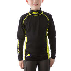 Musto Jugend-Meisterschaft Sunblock Langarm Rash Guard  - Schwarz