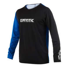 Top Quickdry A Manica Lunga Mystic Drip Top - Blu